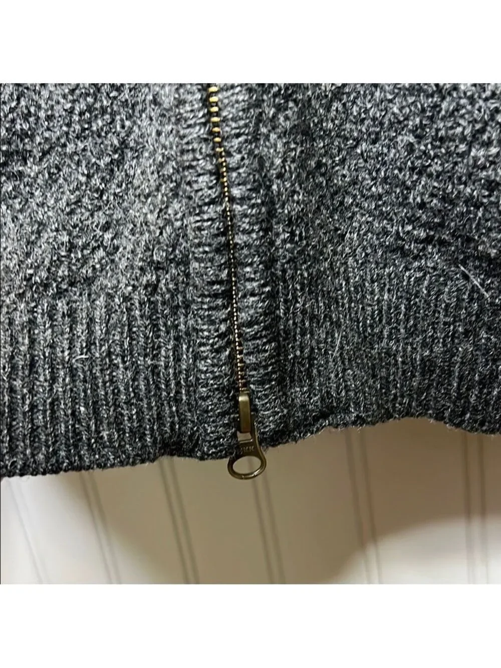 Pendleton Gray Zip Up Sweater